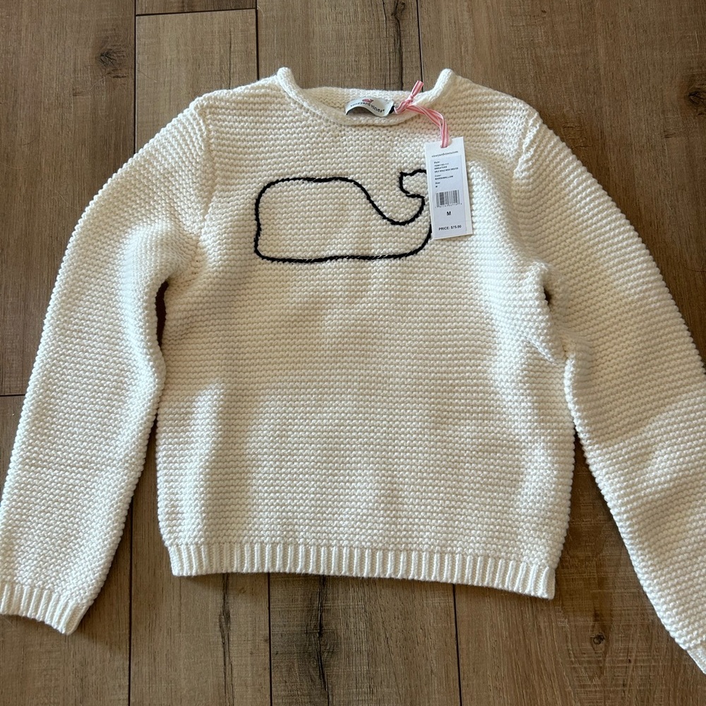 VINEYARD VINES GIRLS' WHALE MOCK SWEATER